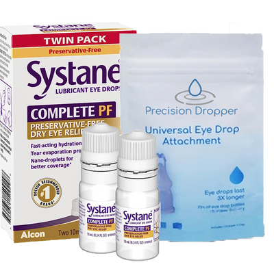 *BUNDLE* Systane Complete PF (2-Pack) with Precision Dropper Adapter